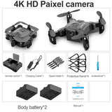 V2 Mini Drone 4K 1080P HD Camera WiFi Fpv Air Pressure Altitude Hold Professional Foldable Quadcopter RC Drone Kid Toys GIft