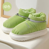 Chunky Women's Snow Boots Warm Down Winter 2022 Waterproof Female Ankle Boot with Fur Non-slip Candy Color Cotton Shoes Woman