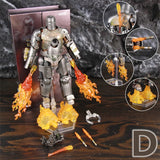 ZD Toys Marvel Iron Man MK1 MK2 MK3 MK4 MK5 MK6 MK7 MK42 MK43 7" Movie Action Figure Iron-Man Mark 1 2 3 4 5 6 7 42 43 Legends
