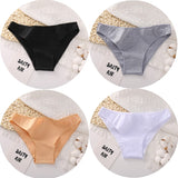 4PCS/Set Women's cotton briefs Sexy Low Waist Female Underpants Elasticity Comfortable Underwear Women's panties Lingerie M-XXL