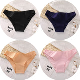 4PCS/Set Women's cotton briefs Sexy Low Waist Female Underpants Elasticity Comfortable Underwear Women's panties Lingerie M-XXL