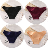 4PCS/Set Women's cotton briefs Sexy Low Waist Female Underpants Elasticity Comfortable Underwear Women's panties Lingerie M-XXL