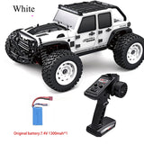 Wltoys RC Cars 2.4G 390 Moter High Speed Racing With LED 4WD Drift Remote Control Off-Road 4x4 Truck Toys For Adults And Kids