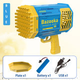 88/69Holes Bubble Gun Automatic Bubbles Machine Rocket Gun Launcher Shape Blower Soap Toys For Kid Bubble Machine Party Supplies