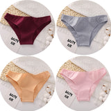 4PCS/Set Women's cotton briefs Sexy Low Waist Female Underpants Elasticity Comfortable Underwear Women's panties Lingerie M-XXL