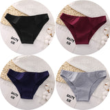 4PCS/Set Women's cotton briefs Sexy Low Waist Female Underpants Elasticity Comfortable Underwear Women's panties Lingerie M-XXL