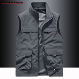 Outdoors Men's Waistcoat Camping Vests Photography Coat Best Fishing Vest Elegant Man Cardigan Climbing Work Sleeveless Biker