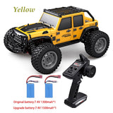 Wltoys RC Cars 2.4G 390 Moter High Speed Racing With LED 4WD Drift Remote Control Off-Road 4x4 Truck Toys For Adults And Kids