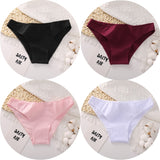 4PCS/Set Women's cotton briefs Sexy Low Waist Female Underpants Elasticity Comfortable Underwear Women's panties Lingerie M-XXL