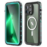 IP68 Waterproof Case On For iphone 14 Pro Max Case Transparent Armor Diving Swim Wireless Charging Full Cover iphone14 Plus Capa