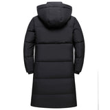 2023 New Arrival Winter Down Jackets Men Overcoat Fashion Thicken Warm 90% White Duck Down Coats for Men Hooded Black Long Parka
