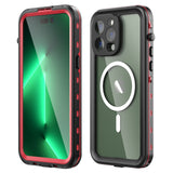 IP68 Waterproof Case On For iphone 14 Pro Max Case Transparent Armor Diving Swim Wireless Charging Full Cover iphone14 Plus Capa