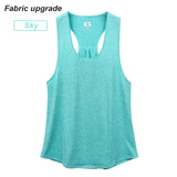 VEQKING Sleeveless Racerback Workout Tank Tops for Women,Gym Running Training Yoga Shirts,Women Athletic Fitness Sport Yoga Vest