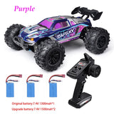 Wltoys RC Cars 2.4G 390 Moter High Speed Racing With LED 4WD Drift Remote Control Off-Road 4x4 Truck Toys For Adults And Kids