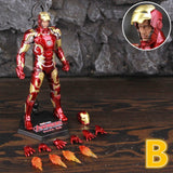 ZD Toys Marvel Iron Man MK1 MK2 MK3 MK4 MK5 MK6 MK7 MK42 MK43 7" Movie Action Figure Iron-Man Mark 1 2 3 4 5 6 7 42 43 Legends