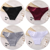 4PCS/Set Women's cotton briefs Sexy Low Waist Female Underpants Elasticity Comfortable Underwear Women's panties Lingerie M-XXL
