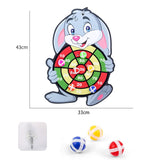 Sticky Ball Dart Board Target Sports Game Toys For Children Outdoor Party Toys Target Sticky Ball Throw Educational Board Games