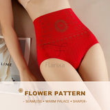 Flarixa Seamless Women's Panties High Waist Flat Belly Panties Body Shaping Underwear Comfort Postpartum Abdominal Pants Briefs