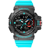 SMAEL Military Watches Men Sport Watch Waterproof Wristwatch Stopwatch Alarm LED Light Digital Watches Men's Big Dial Clock 8043