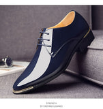 2022 Newly Men's Quality Patent Leather Shoes White Wedding Shoes Size 38-48 Black Leather Soft Man Dress Shoes