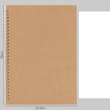 16K/A5/A6 Khaki Cover notebook Dots/Square/Ruled/Blank 100 pages paper Daily writing Planner Office school supplies Stationery