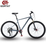 GORTAT 21 Inch Frame Aluminum Alloy Mountain Bike 10-Speed Bicycle Double Oil Brake Front & Rear Quick Release Lmitation Carbon