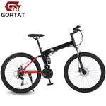 Foldable Bicycle Mountain Bike Wheel Size 26 Inches Road Bike 21 Speeds Suspension Bicycle Double Disc Brake