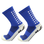 New Football Socks Men and Women Sports Socks Non-slip Silicone Bottom Soccer Basketball Grip Socks