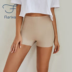 Flarixa Safety Pants High Waist Women's Shorts Under The Skirt Ice Silk Seamless Panties Breathable Boxer Briefs Cycling Shorts