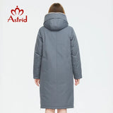 Astrid Women's winter parka Long Casual Hooded fur mink down Minimalist style jackets for women coat plus size parkas  AT-10089