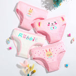 4 Pieces/Lot Children Underwear Cotton Girls Panties Cute Kids Boxer Briefs Child Soft Girl Pants 2-10Years