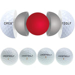 Crestgolf 12pcs/Box Golf Balls Maximum Distance 3-Piece Golf Ball for Professional Competition White Color