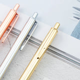 1 Pieces Lytwtw's Roller Ballpoint Pen Luxury Cute Wedding Rose Gold Metal Stationery School Office Supply High Quality Spinning