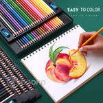 48/72/120/150/200 Professional Oil Color Pencil Set Watercolor Drawing colored pencils  with Storage Bag coloured pencils kids