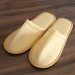 5 Pairs Disposable Slippers Hotel Travel Slipper Sanitary Party Home Guest Use Men Women Unisex Closed Toe Shoes Salon Homestay