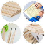 50-400pcs/ lot Kawaii Natural Wood Pencil HB Black Hexagonal Non-toxic Children Pencil Cute Stationery Office School Supplies