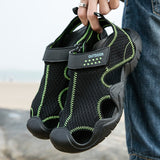 Breathable Mesh Men sandals Outdoor Summer Men Sneakers shoes  Plastic Men Casual shoes Summer Beach Shoes Water Shoes