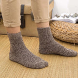 Winter Men's Merino Wool Socks Super Thick Warm High Quality Harajuku Retro Snow Casual Antifreeze Socks 5 Pair