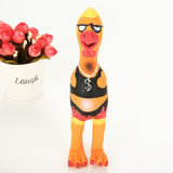 Pets Dog Toys Screaming Chicken Squeeze Sound Toy Rubber Pig Duck Squeaky Chew Bite Resistant Toy Puppy Training Interactive