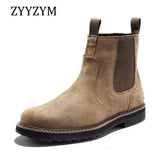 Men Chelsea Boots Spring Autumn Rome Slip-On High Wear-resisting Man Casual Shoes Men Botas Hombre