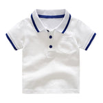 Elegant Summer Children Polo Shirt High Quality Boys Tshirts Cotton Fabric Tops Tees Kids Clothes