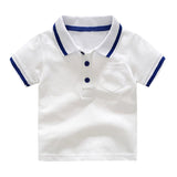 Elegant Summer Children Polo Shirt High Quality Boys Tshirts Cotton Fabric Tops Tees Kids Clothes