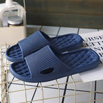 Soft Home Slippers Couple Summer Indoor Skid Proof Bathroom Slippers Sandals Hotel Solid Color Men Women Flip Flops Flat Shoes