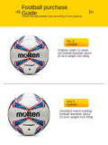 Molten football No. 5 student special hand-sewn match wear-resistant football soccer bola de futebol ball futebol мяч футбольный