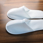 5 Pairs Disposable Slippers Hotel Travel Slipper Sanitary Party Home Guest Use Men Women Unisex Closed Toe Shoes Salon Homestay
