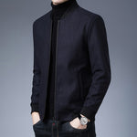 New Brand Casual Fashion Baseball Collar Autumn Winter Mens Coat 2023 Men Clothing Fashion Jacket Solid Classic Windbreaker