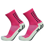 New Football Socks Men and Women Sports Socks Non-slip Silicone Bottom Soccer Basketball Grip Socks