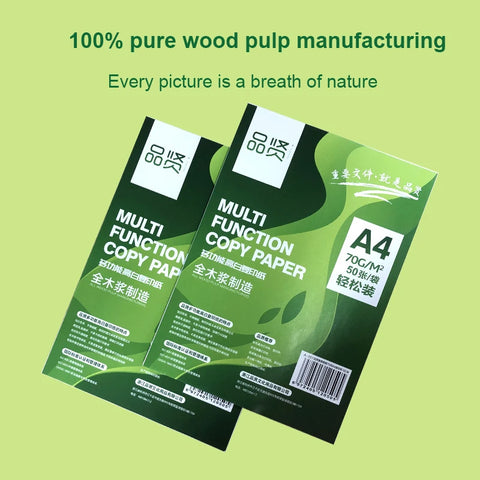 A4 Double-sided Printing Paper Pure Wood Pulp Copy Paper 50/100 Sheets Of White Paper Draft Paper Home School Office Supplies
