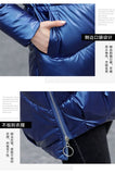 New Winter Jacket Parkas Women Glossy Down Cotton Jacket Hooded Parka Warm Female Cotton Padded Jacket Casual Outwear P985