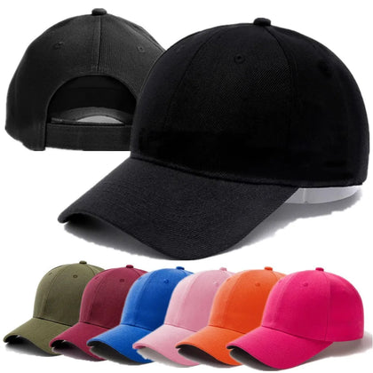 1 Pcs Unisex Cap Casual Plain Acrylic Baseball Cap Adjustable Snapback Hats For Women Men Hip Hop Cap Street Dad Hat Wholesale